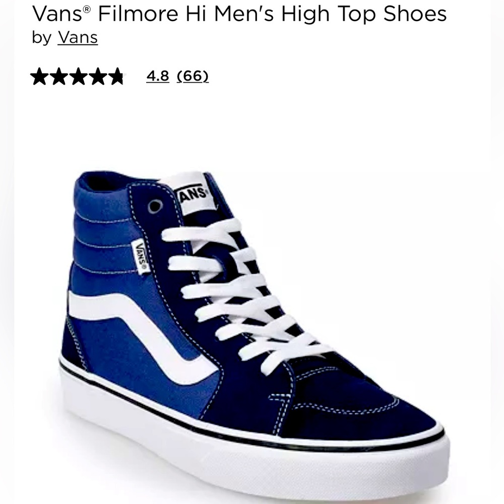 Van’s Filmore Hi NavySuede/Canvas High Tops